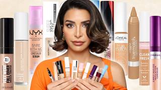 Which DRUGSTORE CONCEALER is the BEST for Dark Circles amp Wrinkles  I tested every single one [upl. by Adrianna]