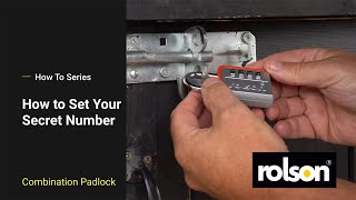 How to set a combination padlock  or our Rolson Tools Item 66498 [upl. by Hirai]