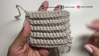 Single Crochet Back Loop Only BLO  The easiest Crochet stitch [upl. by Cosenza]