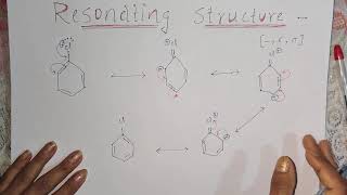 Best Way To Draw Resonating Structure  Resonating Structure of phenol Chlorobenzene [upl. by Ainirtac]