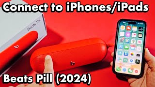 Beats Pill 2024 How to Connect to iPhones amp iPads via Bluetooth [upl. by Eanehs]