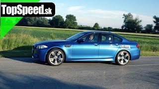 Test BMW M5 F10 TopSpeedsk [upl. by Clawson860]