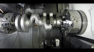 Crankshaft Process Through CNC Machine  How It Works [upl. by Livingstone]