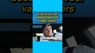 😯💨 Enzo Knol met boodschap voor vape rokers enzoknol vape vlog [upl. by Annalee754]