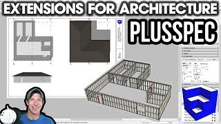 SketchUp Extensions FOR ARCHITECTURE  PlusSpec  Smart Drawings in SketchUp [upl. by Eward]