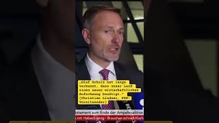 Christian Lindner Der Bundeskanzler hat nicht die Kraft Deutschland voranzubringen scholz fdp [upl. by Klump]