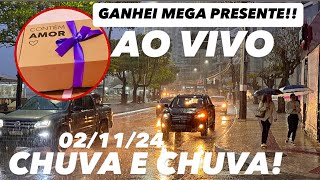 JÁ SAI USANDO Balneário Camboriú AO VIVO CHUVA FORTE 021124 [upl. by Lucey]