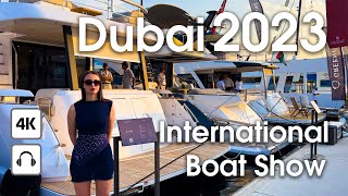 Dubai 🇦🇪 Dubai International Boat Show 2023  4K  Walking tour [upl. by Meer]