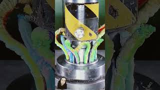 Hydraulic press crushing 🤯 satisfying crushing justcrushingcandies amazing [upl. by Alyacim717]