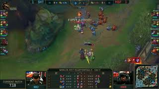 MSF IgNar Leona big out plays SKT Bang amp Wolf  MSF vs SKT game 3 highlights [upl. by Yseulte]