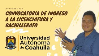 UADeC Convocatoria de Ingreso a la Licenciatura y Bachillerato Octubre 2020  Curso  Guía Gratis [upl. by Still]