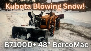 My New FAVORITE Snow Removal Combo Kubota  BercoMac Blower [upl. by Menard]