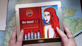 KohINoor Wax Aquarell swatching [upl. by Simsar]