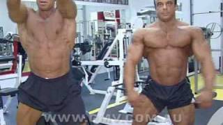 Brian Chamberlain IFBB PRO Workout from GMV BODYBUILDING [upl. by Hplar]