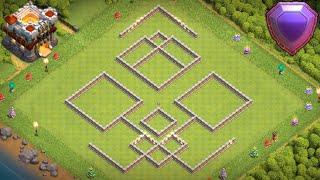 Once Diseño Ayuntamiento 11  Th11  Subida De Copas Clash of Clans [upl. by Sirroned]