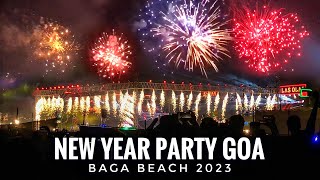 Goas Biggest New Year Party At Baga Beach 2023  31st Night Goa [upl. by Maillil]