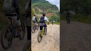 ADVENTURE OF LIFE  MOUNTAIN BIKING IN NEPAL 🇳🇵  mtb nepal rakeshlama shorts ytshorts viral [upl. by Chemar]