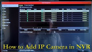 How to Add New IP Camera in Hikvision NVR  Hikvision ip camera setup [upl. by Monteria980]