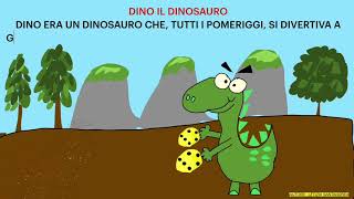 D DI DINOSAURO Una nuova storia per presentare la consonante D Italiano classe prima [upl. by Morell]