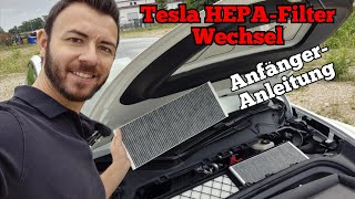 Tesla Model Y AußenLuftfilter FrunkFilter ersetzen  detaillierte Anleitung für Anfänger [upl. by Arlan346]