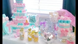 DIY  BABY SHOWER DECOR  MOSTLY DOLLAR TREE [upl. by Dannel135]