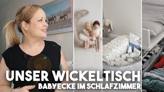 Unser Wickeltisch I Babyecke im Schlafzimmer I Mellis Blog [upl. by Merlin]