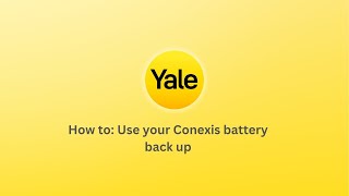 How to Use the battery back up on Conexis [upl. by Asile997]