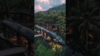 Imagine living in a house shaped like a plane This AI generated design ai sorts viralvideo [upl. by Enitsuga]