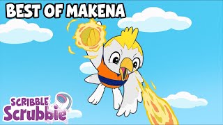 Best of Makena FULL EPISODES 🦜 Crayola Scribble Scrubbie Pets  Cartoons for Kids [upl. by Atalante249]