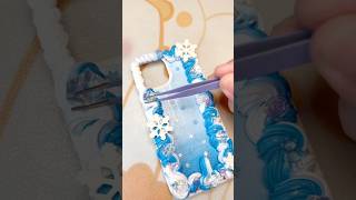 Make a snow case for the coming winterdiy decodenphonecase decoden craft satisfying [upl. by Yonita961]