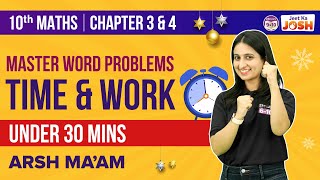 Solving Class 10 Maths Word Problems Time amp Work Under 30 Mins  CBSE Class 10 Board Exams 2023 [upl. by Manlove]