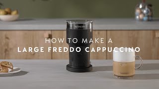 Nespresso Aeroccino XL  How to make a large Freddo Cappuccino [upl. by Ydneh902]