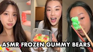 Viral Frozen Gummy Bears TikTok ASMR Compilation [upl. by Jariv971]