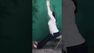 Seated Downward Dog Pose  Chair Yoga For Seniors and Beginners [upl. by Alag]