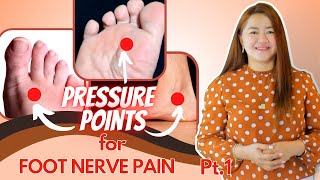 Nerve Pain in Foot  1 Minute Technique to get rid of Neuropathy Acupressure Points  Doc Cherry [upl. by Mosra]