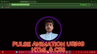 Create a Smooth Pulse Animation with HTML amp CSS  Easy CSS Animation Tutorial  Farhan Code Corner [upl. by Enilrac]