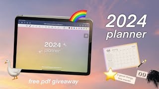 eng 2024 planner free pdf giveaway 🌈  แจกแพลนเนอร์ 2024 [upl. by Keele]