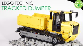 Tracked Dumper  LEGO Technic MOC powered by Buwizz [upl. by Maryn]