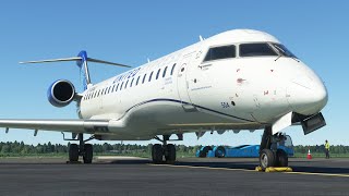 Beginners Guide to starting the Bombardier CRJ in Microsoft Flight Simulator with checklist [upl. by Hanny]