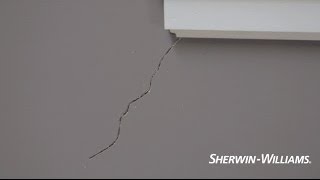 How to Fix Cracks in Drywall  SherwinWilliams [upl. by Esekram]