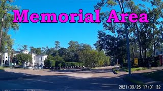 Memorial Dr Area  N Post Oak Ln  Woodway  Houston TX Dashcam Video [upl. by Yuji]