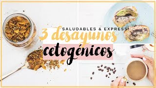 3 DESAYUNOS SIN CARBOHIDRATOS ULTRA RÁPIDOS  DIETA CETOGENICA  COMIDA SALUDABLE PARA BAJAR DE PESO [upl. by Stephie229]