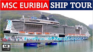 Full Ship Tour in 4K MSC Euribia 🛳️✨ Incredible Cruise Ship Experience🔥💗 [upl. by Masao]