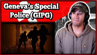 US Marine reacts to Genevas Special Police GIPG [upl. by Cirde469]