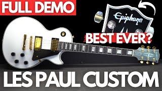 NEW Epiphone LES PAUL CUSTOM FULL DEMO [upl. by Alsworth]