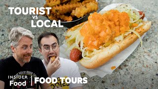 Finding The Best Hot Dog In New York  Food Tours  Insider Food [upl. by Arodasi]