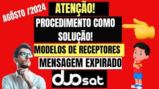 SOLUÇÃO PARA OS MODELOS DE RECEPTORES DUOSAT QUE APARECE MENSAGEM EXPIRADO 2024 [upl. by Ludwigg518]