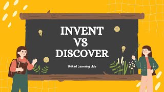 Difference Between Invent And Discover  Invent VS Discover  Word Meaning With Examples [upl. by Combes]