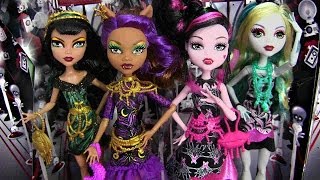 MONSTER HIGH FRIGHTS CAMERA ACTION BLACK CARPET DOLLS REVIEW VIDEO D [upl. by Triley968]