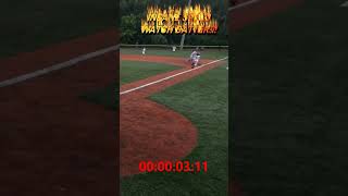 Batter Outruns 1st Baseman in 327 Seconds [upl. by Mcilroy]